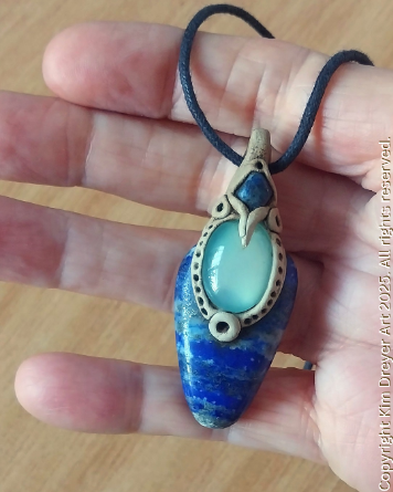 Lapis lazuli crystal pendant SOLD