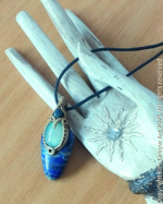 Lapis lazuli crystal pendant SOLD